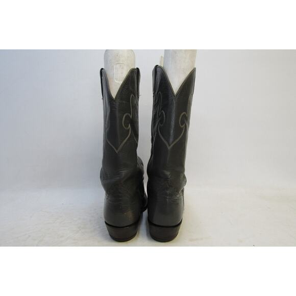 Hondo Mens Size 9.5 D Gray Leather Roper Cowboy Western Boots main image 5